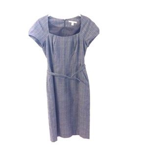 Plaid Banana Republic cap sleeve dress