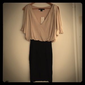 French Connection flouncy and fitted dress