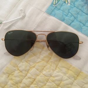 Authentic Small aviator Ray Bans 55mm!