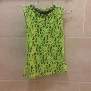 Neon green and black shirt