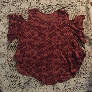Free People Cut-out shoulder top