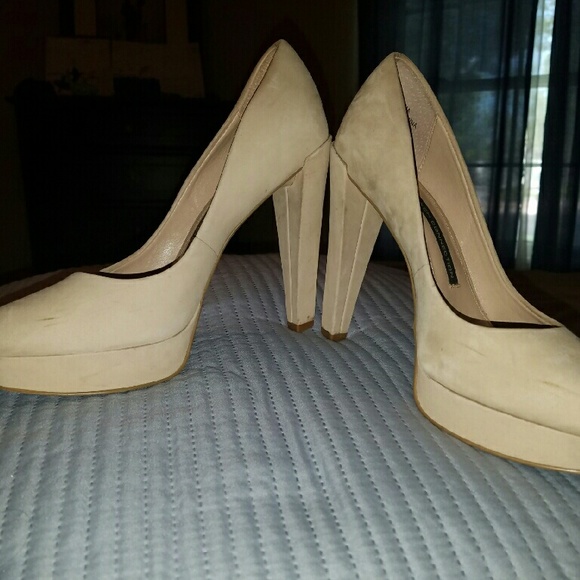 French Connections nude heels 7.5