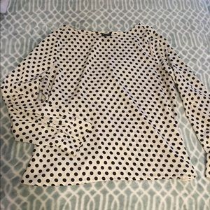Ann Taylor Polka Dot Blouse