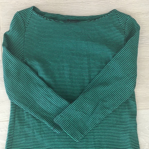 Navy and Green Stripe dress