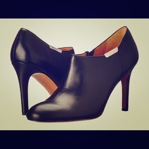 Coach Seneca black leather booties. Worn once!