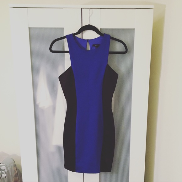 Sleek Dark Blue/Black Dress - Picture 1 of 3