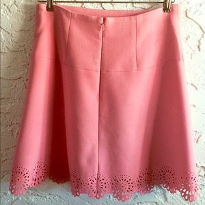 Loft Laser Cut Detail Hem A-Line Skirt