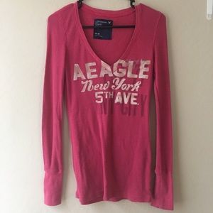 Pink Long Sleeve American Eagle