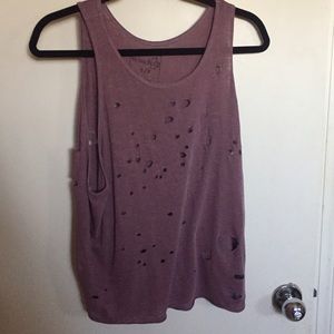Free people distressed tank