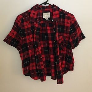 Crop top flannel