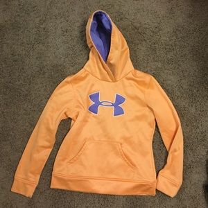 Orang under armor hoodie