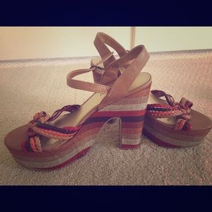 Madden Girl platform heels.  Sz 8