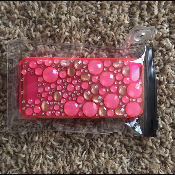 Pink studded IPhone 5 Phone Case