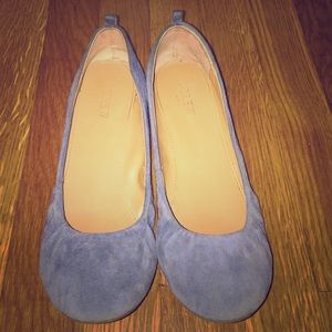 J.crew factory blue suede flats
