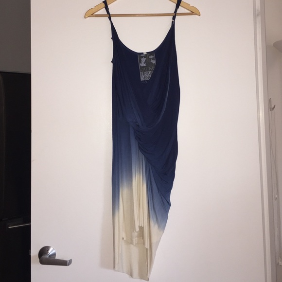 Young Fabulous and Broke blue and cream dress