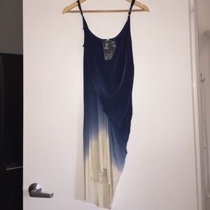 Young Fabulous and Broke blue and cream dress