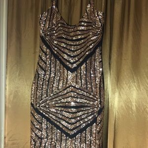 Gold Sequin Dress
