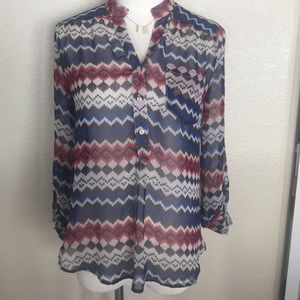 Fun2Fun Sheer Blouse Size S