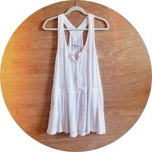 Kimchi Blue White Drop Waist Dress