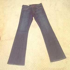 Red engine jeans