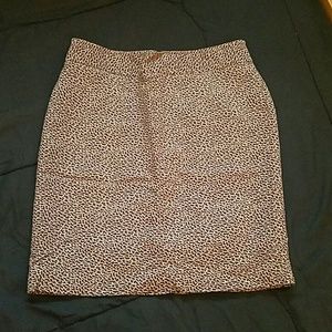 Leopard pencil skirt