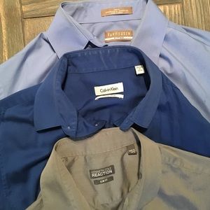 Men's dress fitted dress shirt bundle