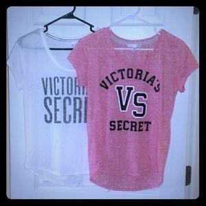Victoria's Secret crew tees XS