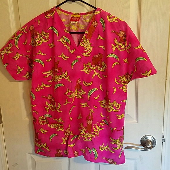 Curious George Brand uniform scrub top