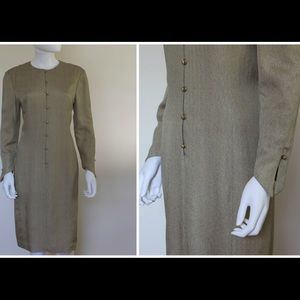 Vintage 80s Union Made Long Sleeve Dress