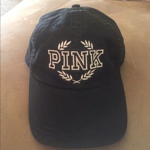 Victoria's Secret Pink Black Baseball Cap