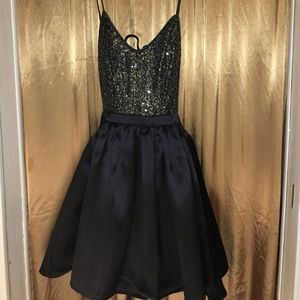 Spaghetti strap new years eve dress