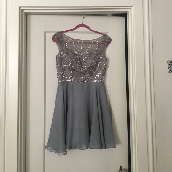 Sherri Hill 32320 Gunmetal Grey