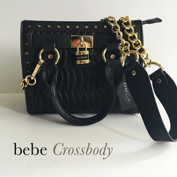 bebe Crossbody Black Bag