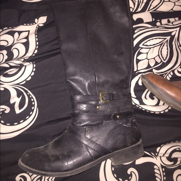 Last season black riding boots