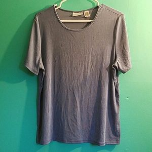 Greyish blue dress top