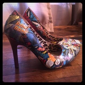 Custom Batman Comic Heels