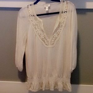 White beige shirt large