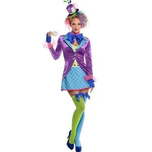 Mad Hatter Costume - Adult Teatime Size M/L