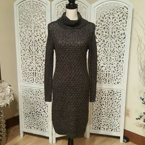 Charcoal Gray Sweater Dress