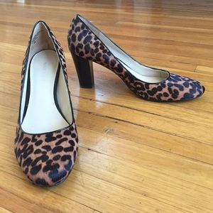 Nine West Gillyan Leopard Faux Fur Heel