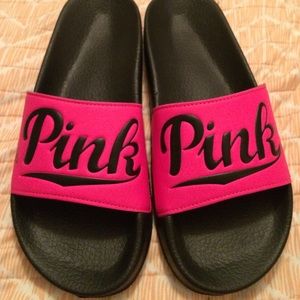 Victoria's Secret PINK slip on sandals 💁🏻