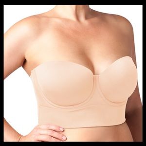 NEW w/Pkging The Natural 42C Stay Up Strapless Bra