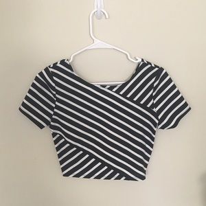 Black and White Two Piece Set Bodycon