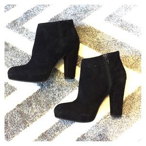 Aldo Zip-Up Ankle Suede Booties