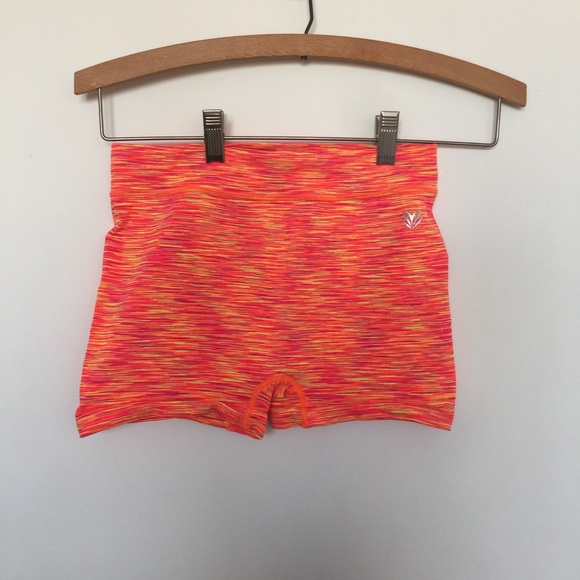 Forever21 Neon Orange Workout Shorts