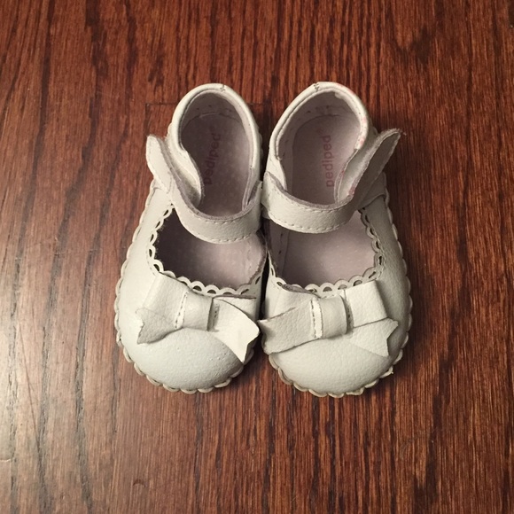 Pediped White Mary Janes