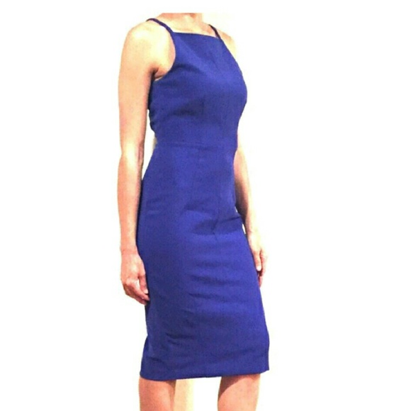 h&m royal blue dress
