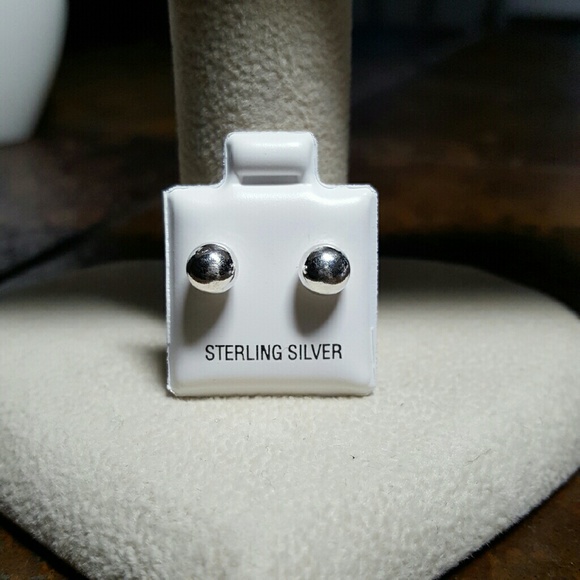 Sterling silver ball studs