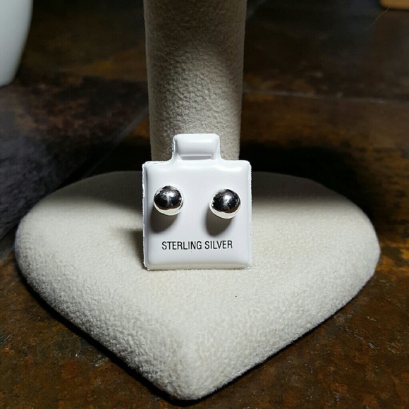 Sterling silver ball studs