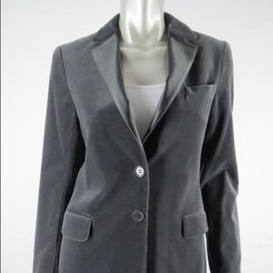 Theory "Joelle" Velvet Blazer with Satin Collar